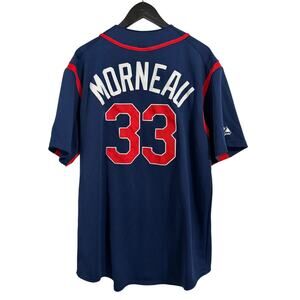 Justin Morneau Minnesota Twins Stitched MLB Baseball Jersey Size L